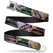 BD Wings Logo CLOSE-UP Full Color Black Silver Seatbelt Belt - Cali Classic Laguna Beach Webbing Seatbelt Belts Buckle-Down