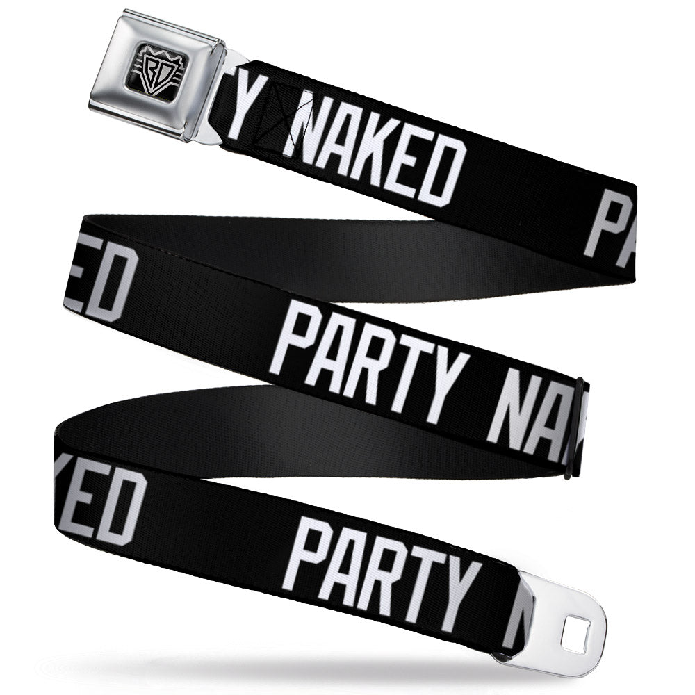 Seatbelt Belt - PARTY NAKED Black/White Seatbelt Belts Buckle-Down