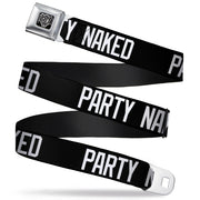 Seatbelt Belt - PARTY NAKED Black/White Seatbelt Belts Buckle-Down