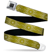 BD Wings Logo CLOSE-UP Black/Silver Seatbelt Belt - Star Pinwheel Olive Greens Webbing Seatbelt Belts Buckle-Down
