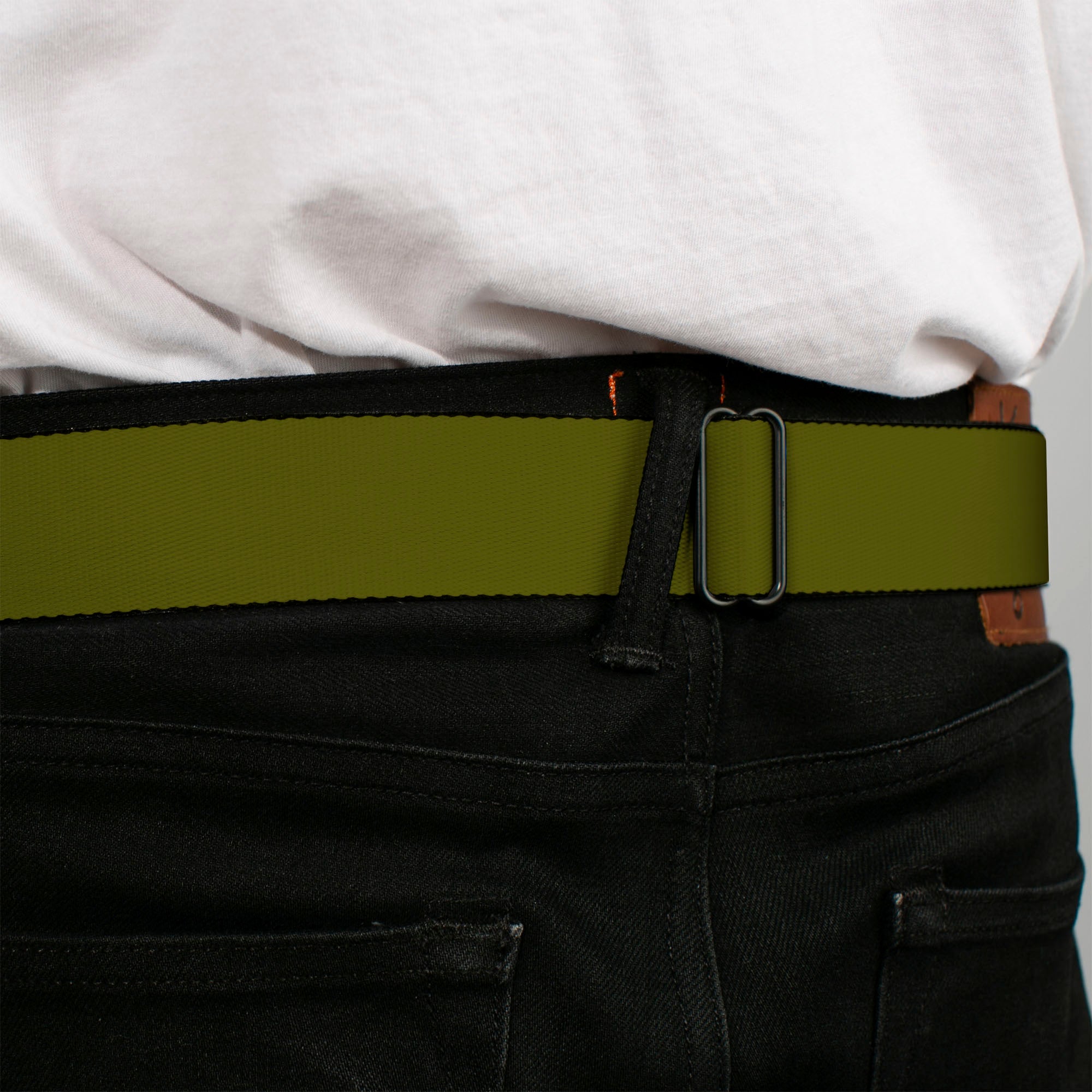 Built Ford Tough Seatbelt Belt - Olive Webbing Seatbelt Belts Ford