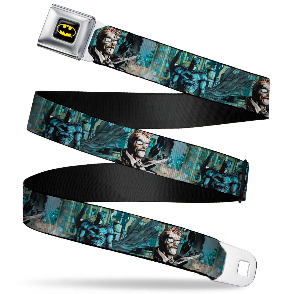 Batman Full Color Black/Yellow Seatbelt Belt - The New 52 Detective Comics Issue #1 Batman & James Gordon Scene Webbing Seatbelt Belts DC Comics