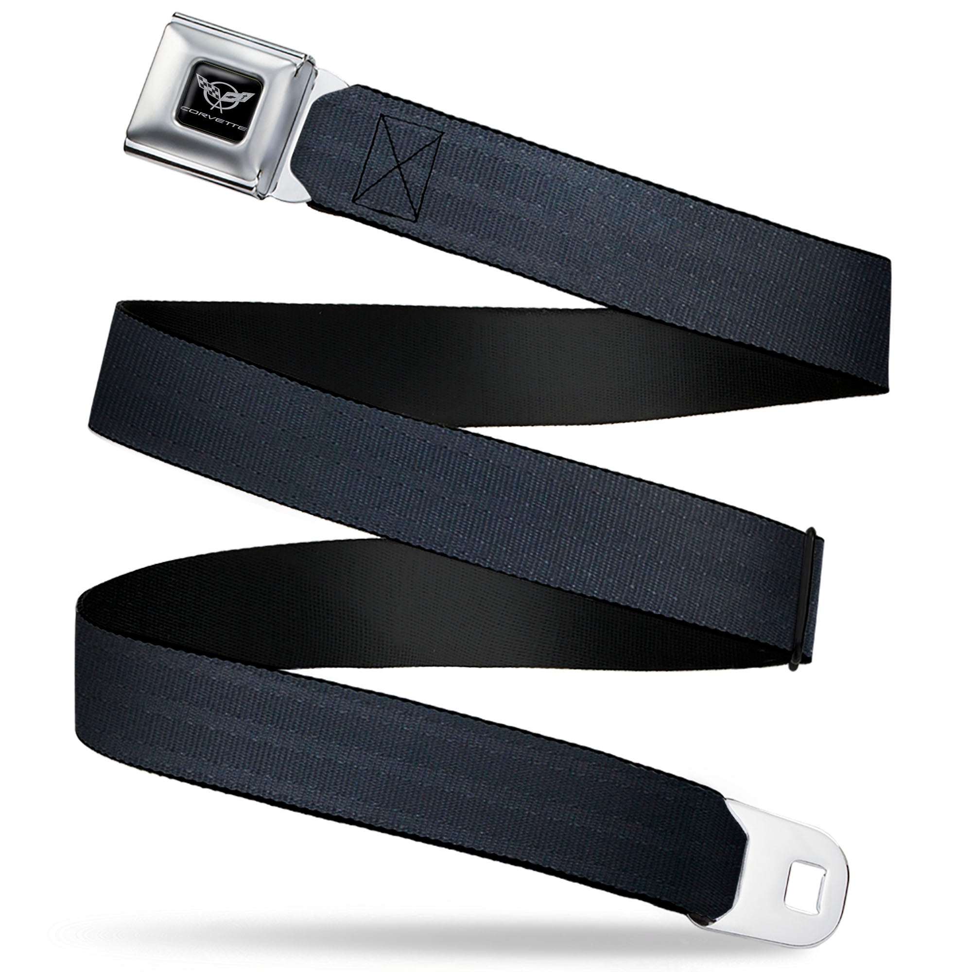 Corvette Seatbelt Belt - Black Panel Webbing Seatbelt Belts GM General Motors