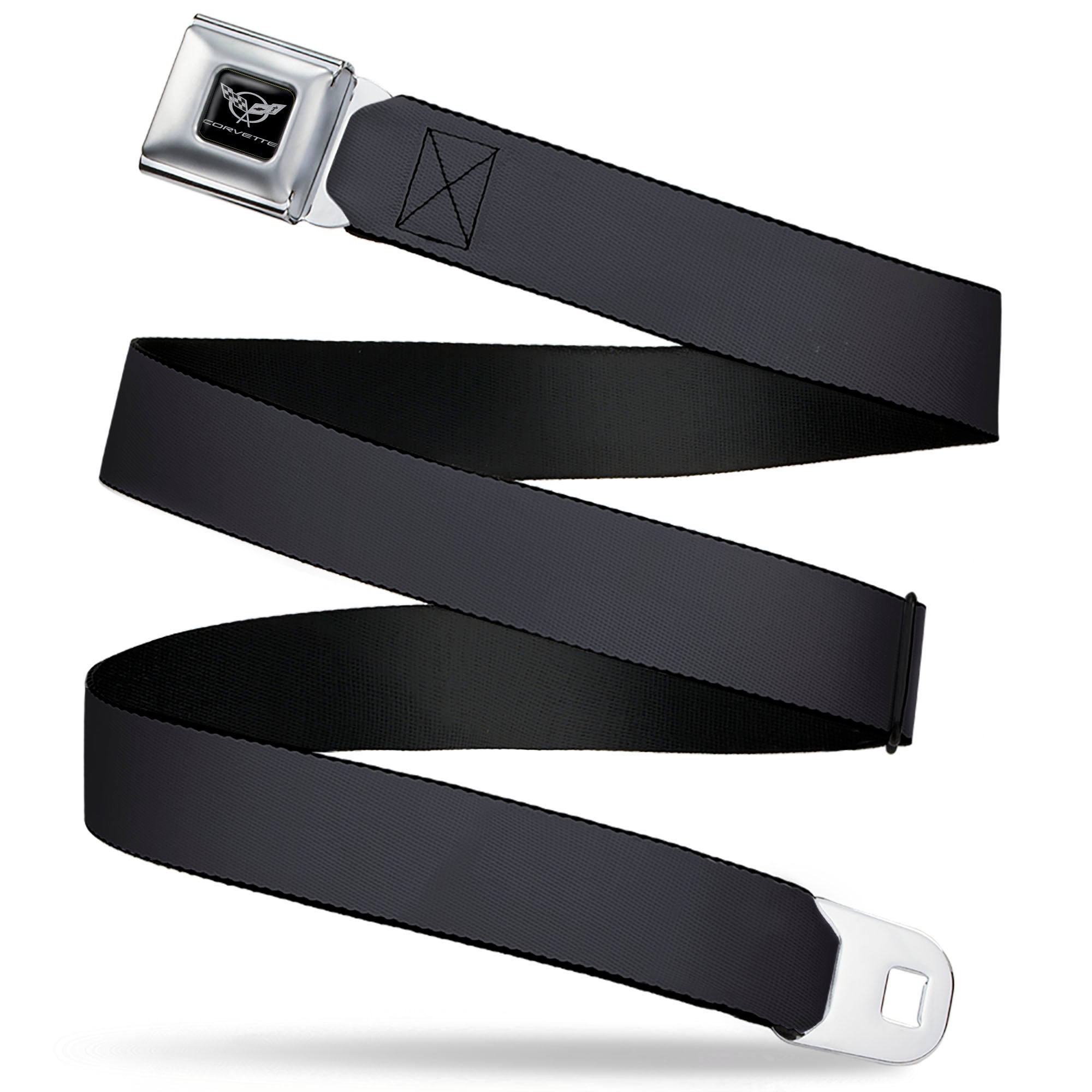 Corvette Seatbelt Belt - Charcoal Webbing Seatbelt Belts GM General Motors