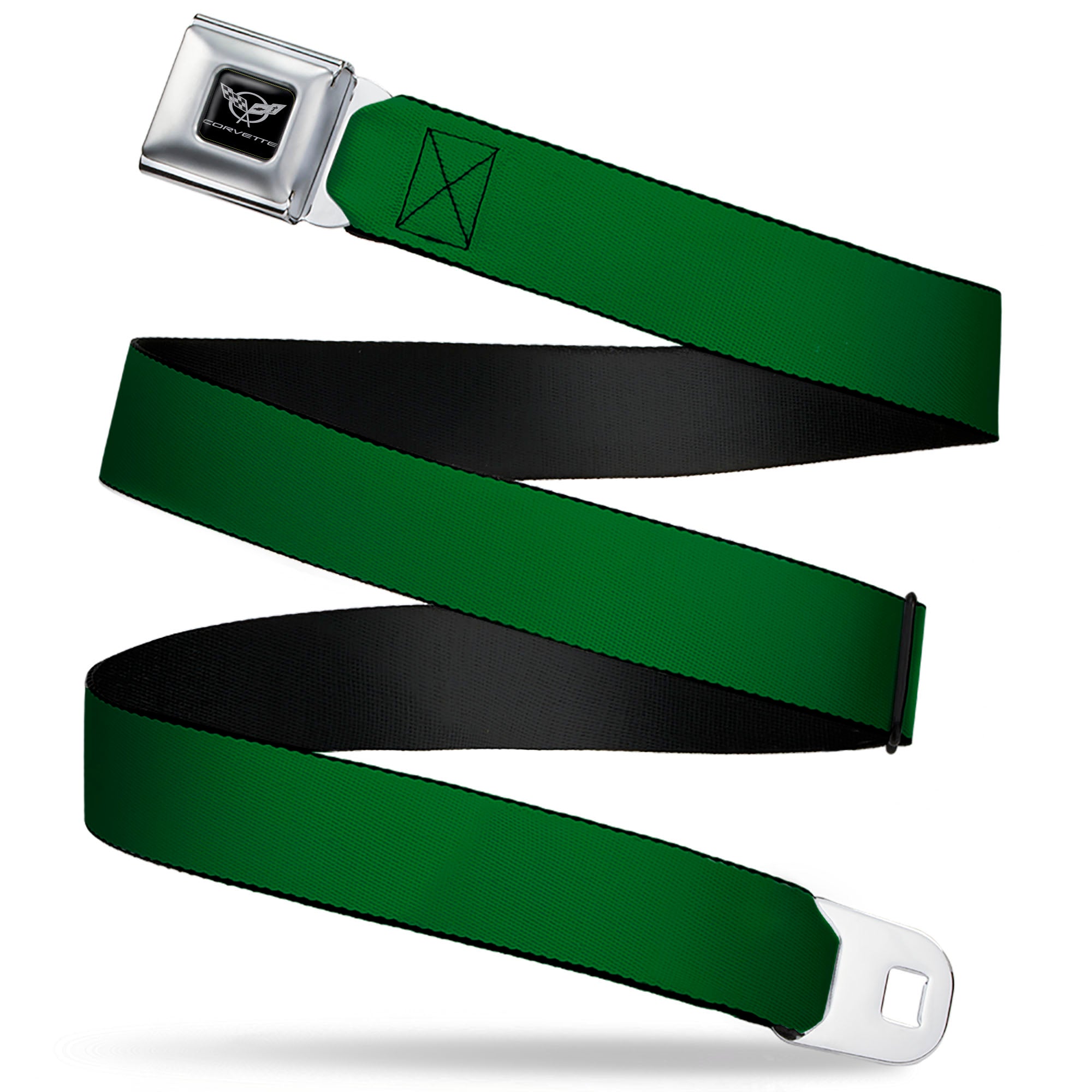 Corvette Seatbelt Belt - Green Webbing Seatbelt Belts GM General Motors