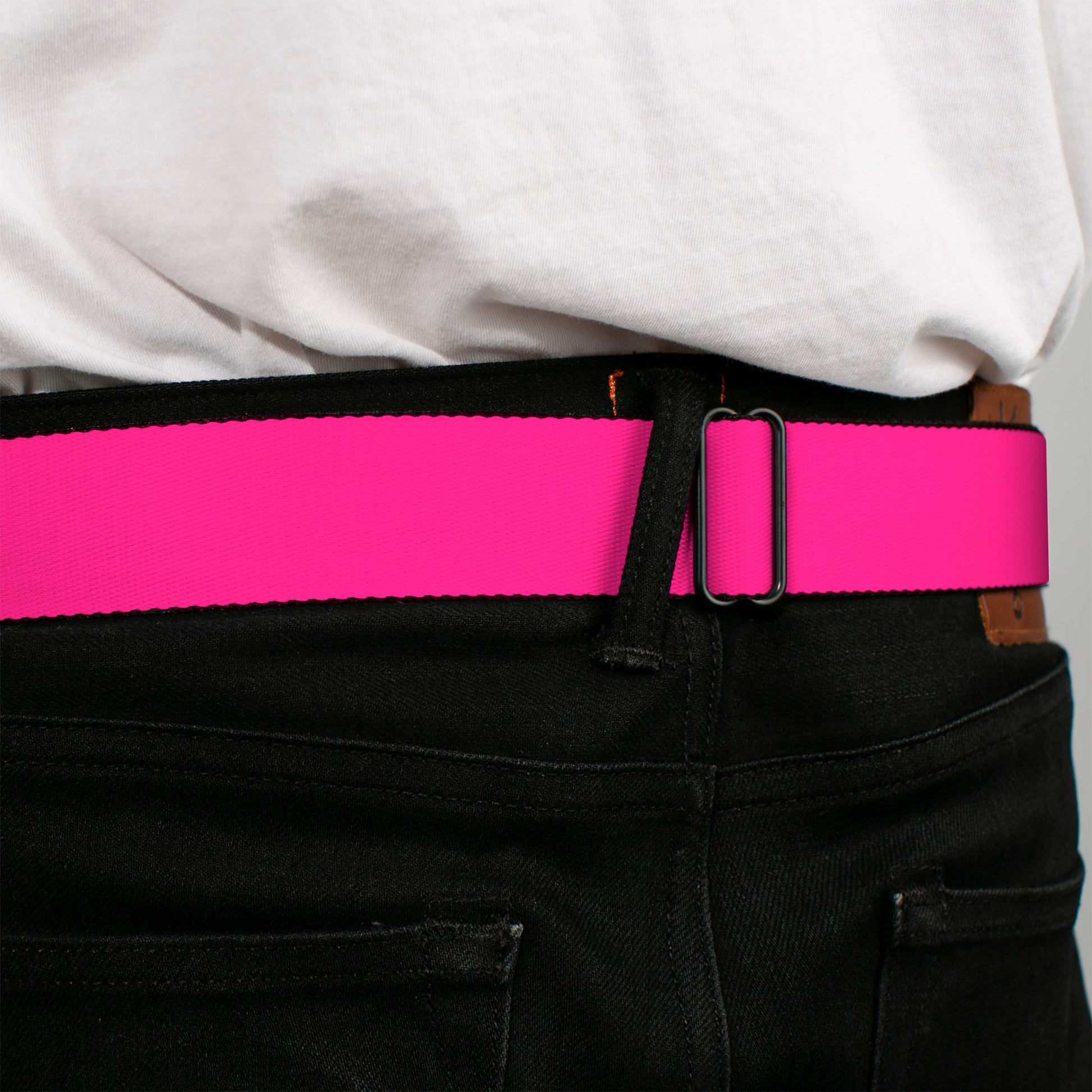 Corvette Seatbelt Belt - Neon Pink Webbing Seatbelt Belts GM General Motors