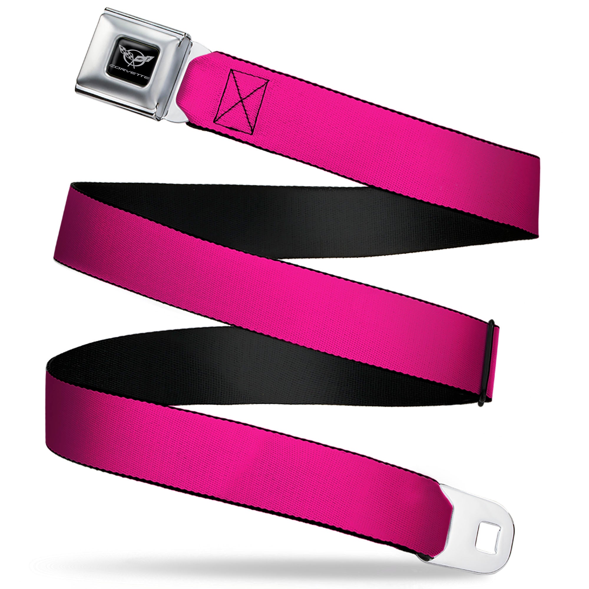 Corvette Seatbelt Belt - Neon Pink Webbing Seatbelt Belts GM General Motors