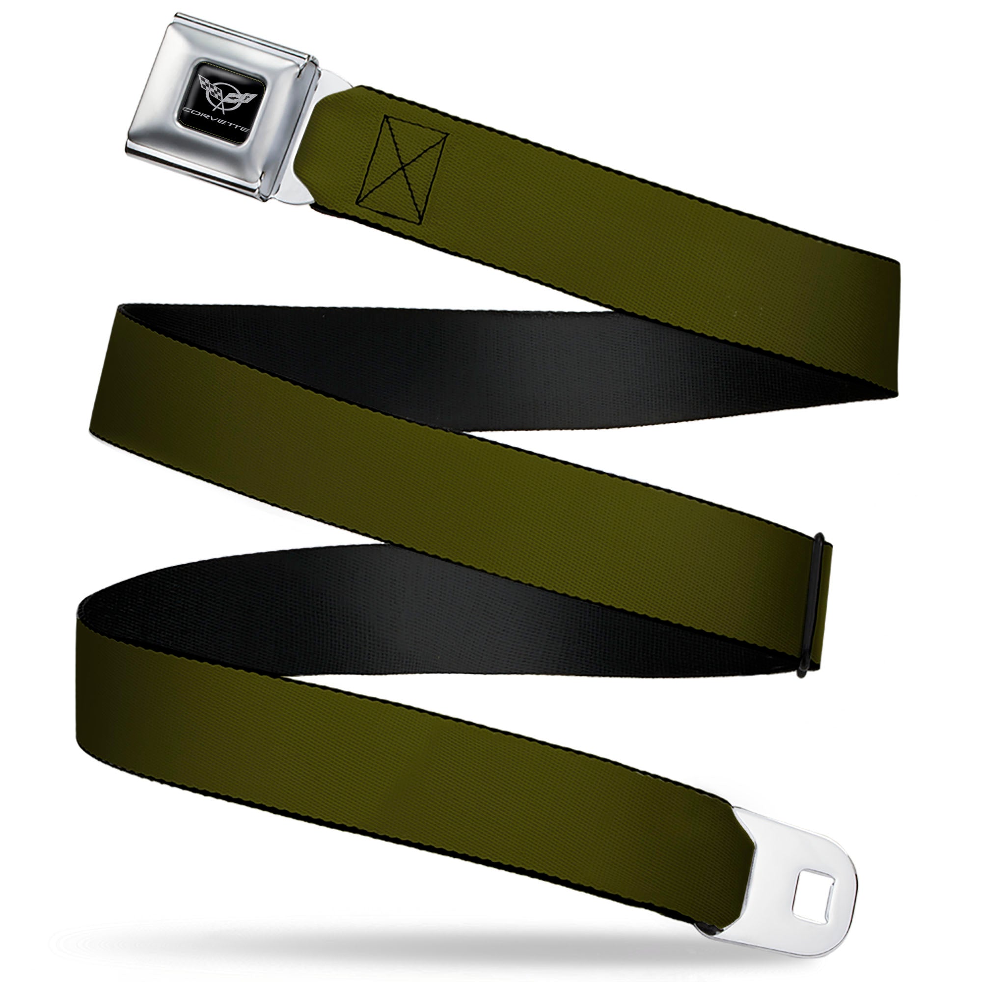 Corvette Seatbelt Belt - Olive Webbing Seatbelt Belts GM General Motors