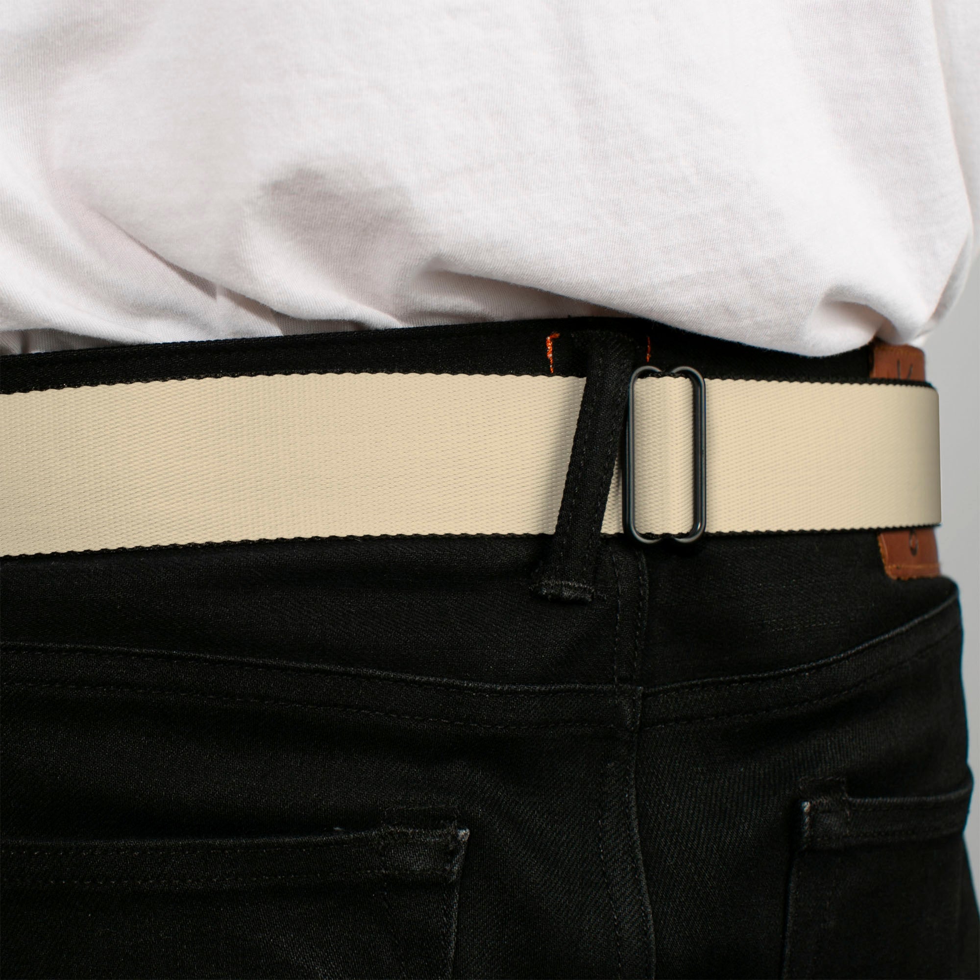 Corvette Seatbelt Belt - Tan Webbing Seatbelt Belts GM General Motors