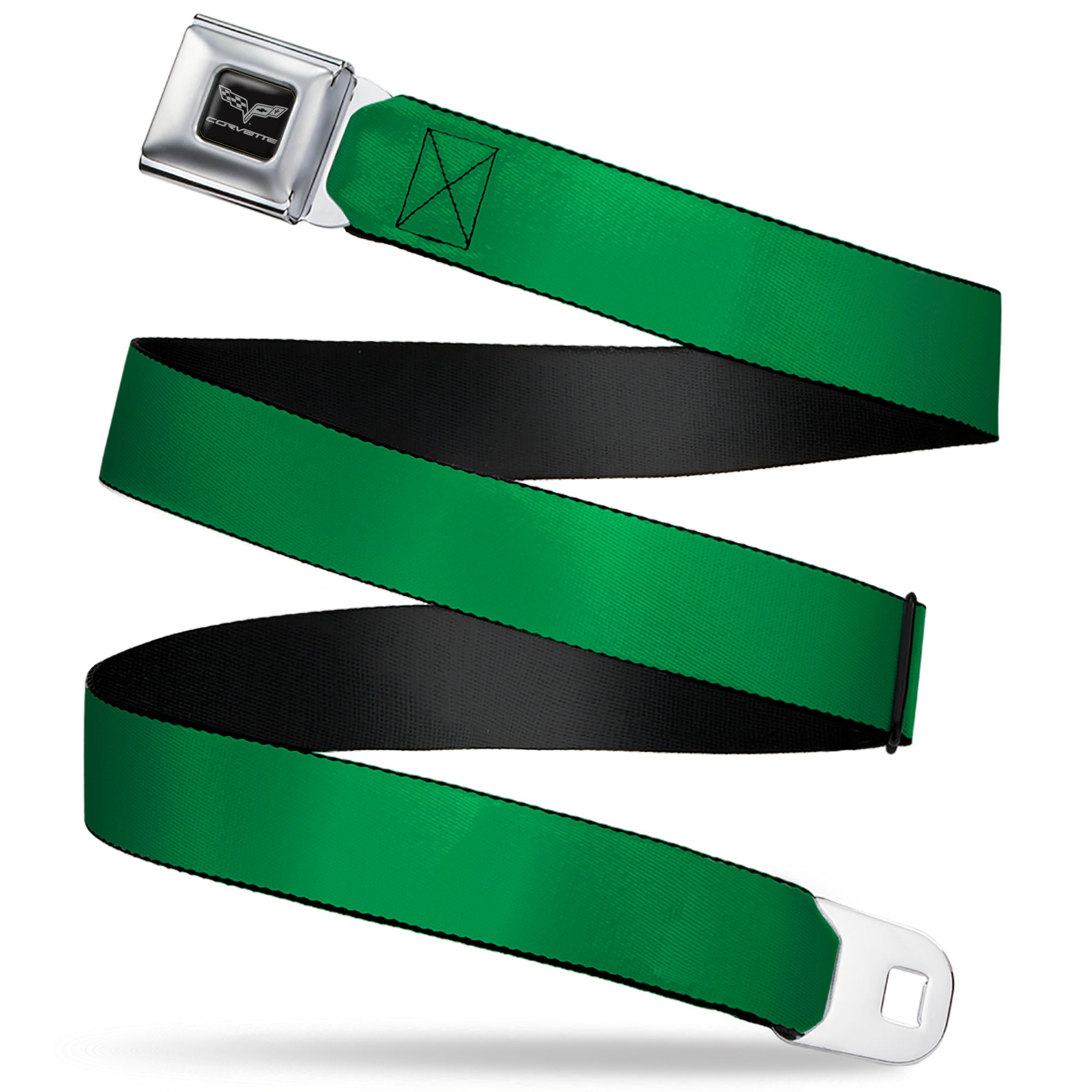 C6 Seatbelt Belt - Green Webbing Seatbelt Belts GM General Motors