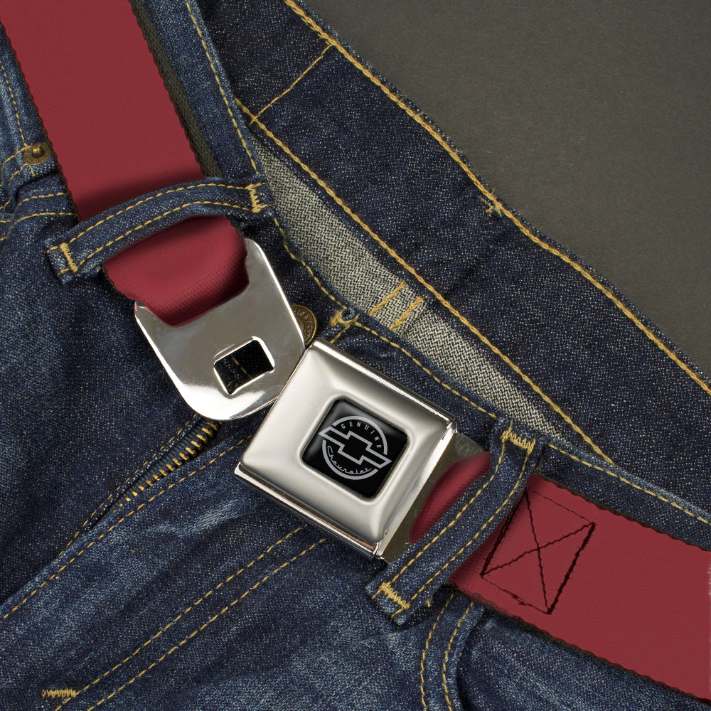 Chevy Seatbelt Belt - Burgundy Webbing Seatbelt Belts GM General Motors