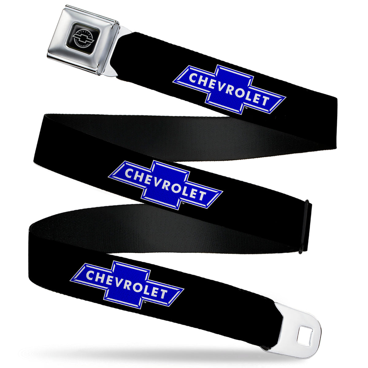 Chevy Seatbelt Belt - Chevy Bowtie Logo REPEAT Webbing