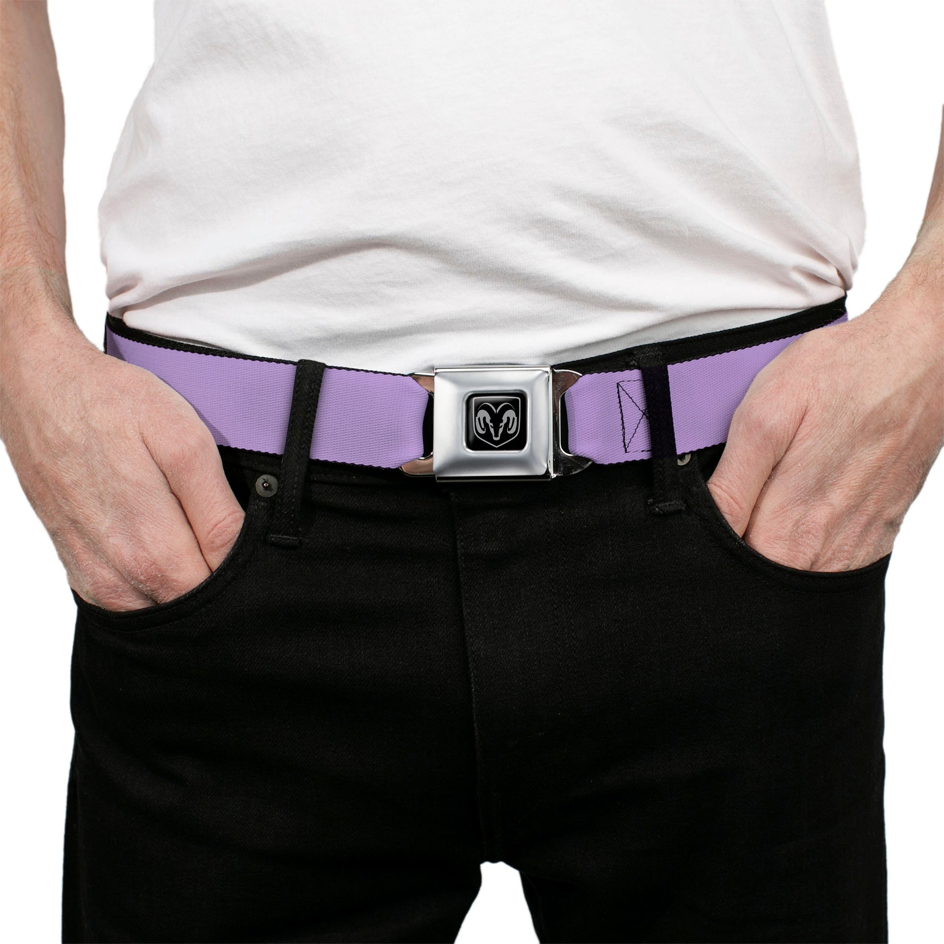 Ram Seatbelt Belt - Lavender Webbing Seatbelt Belts Ram