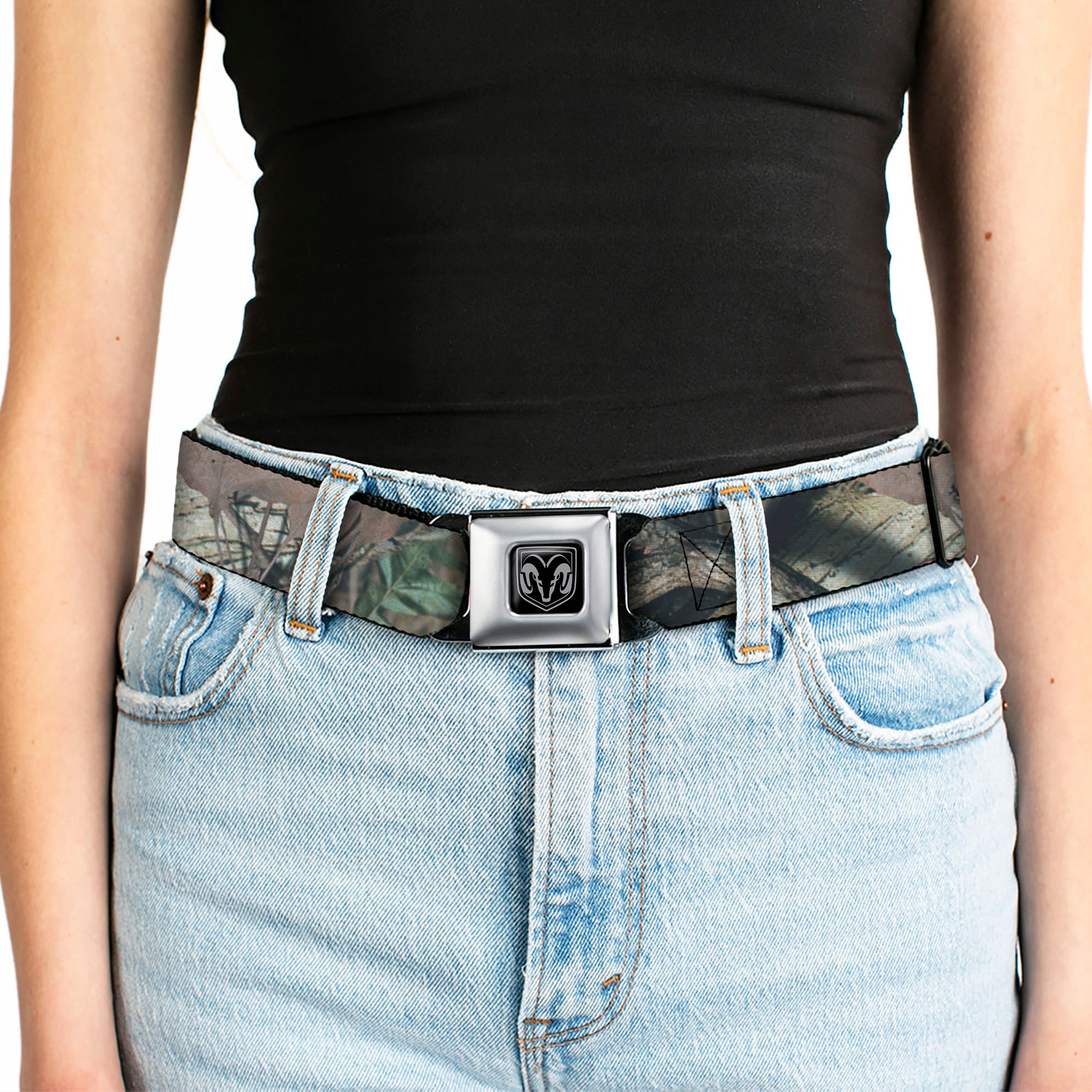 Ram Seatbelt Belt - Mossy Oak Break-Up Infinity Webbing Seatbelt Belts Ram/Mossy Oak