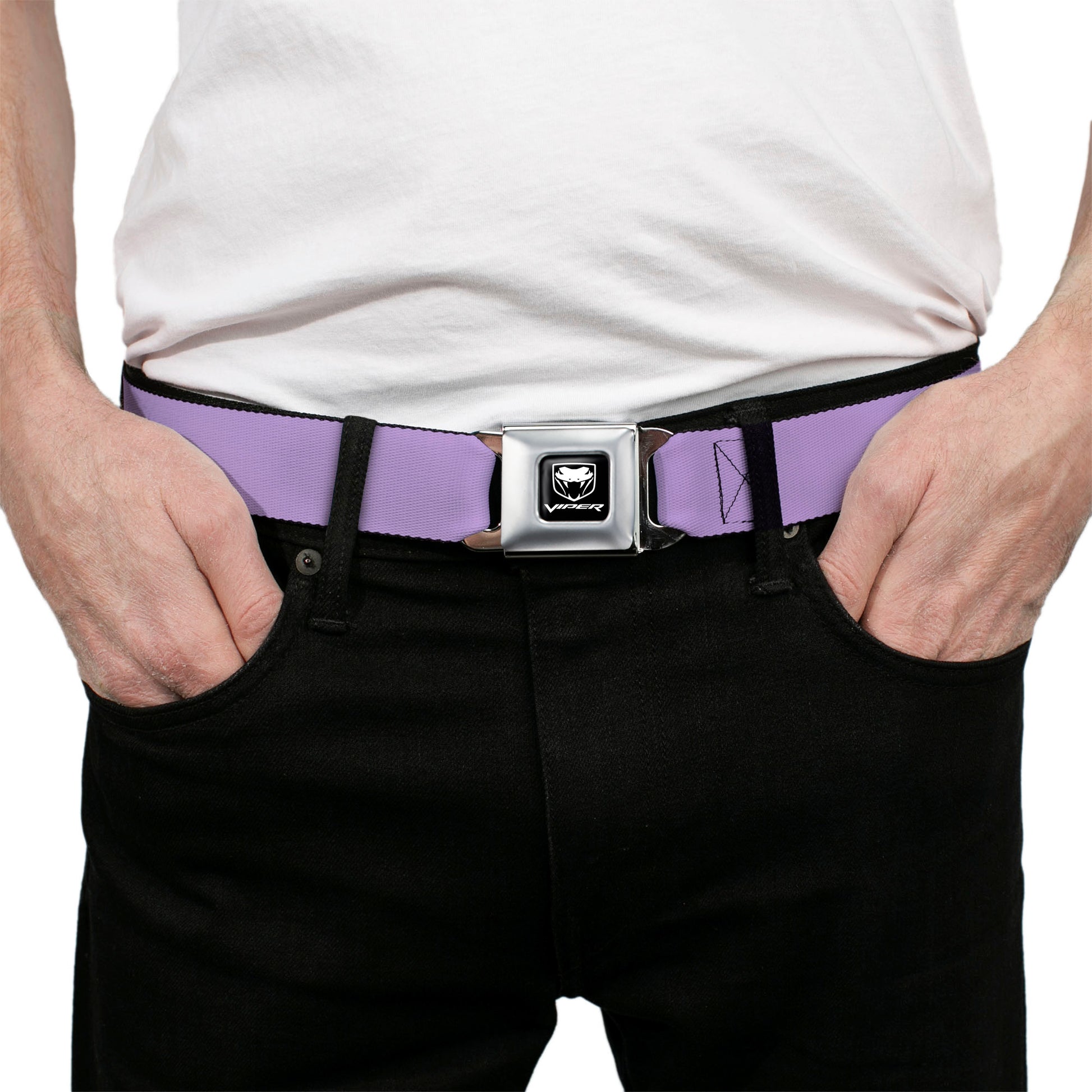 Dodge Viper Seatbelt Belt - Lavender Webbing Seatbelt Belts Dodge