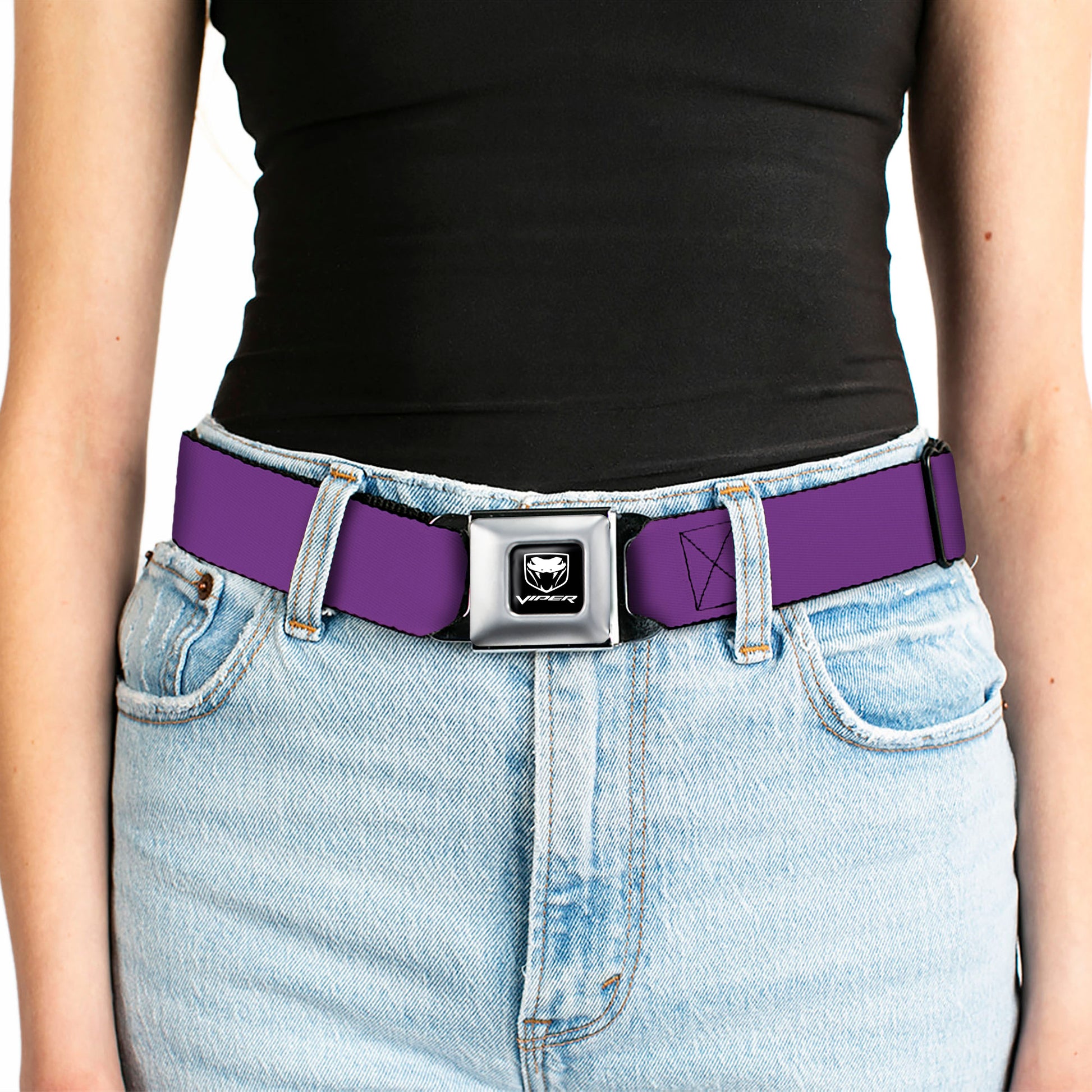 Dodge Viper Seatbelt Belt - Purple Webbing Seatbelt Belts Dodge