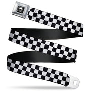 Dodge Viper Seatbelt Belt - Checker Black/White Webbing Seatbelt Belts Dodge