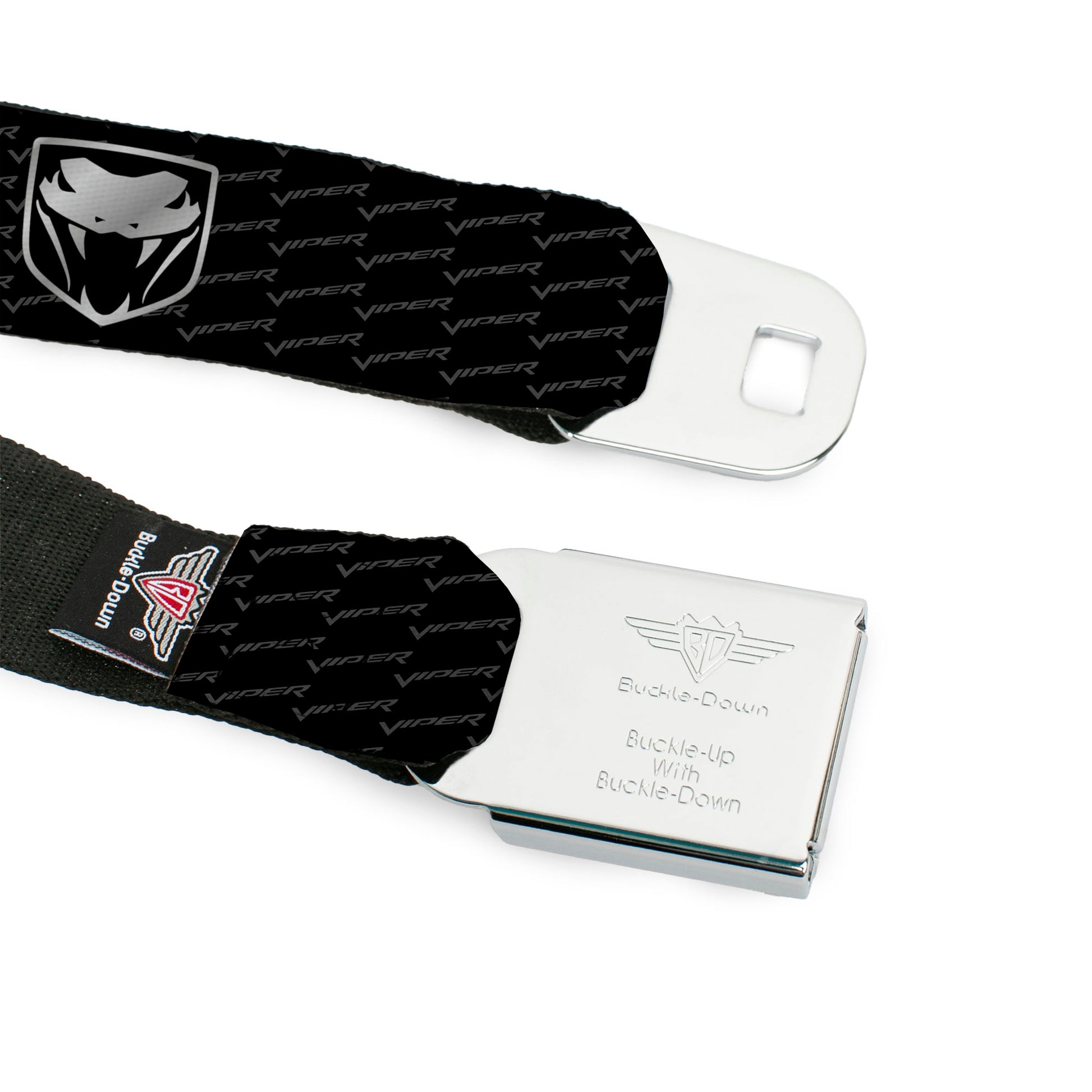 Dodge Viper Seatbelt Belt - Dodge Viper REPEAT w/Text Webbing Seatbelt Belts Dodge