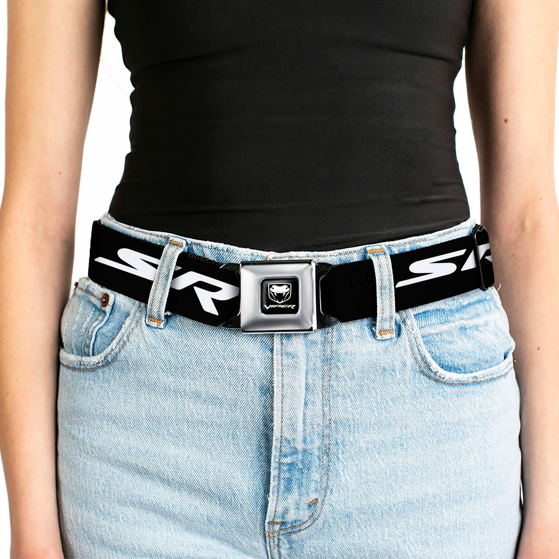 Dodge Viper Seatbelt Belt - SRT Black/Red/White Webbing Seatbelt Belts Dodge