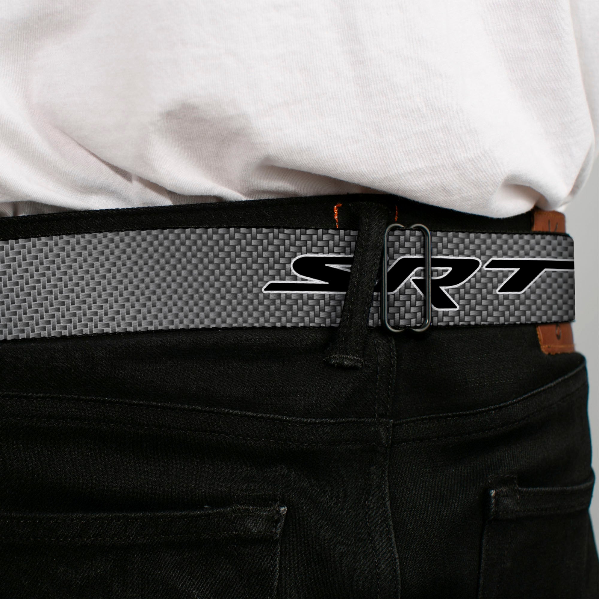 Dodge Viper Seatbelt Belt - SRT Carbon Fiber Silver/White/Black Webbing Seatbelt Belts Dodge