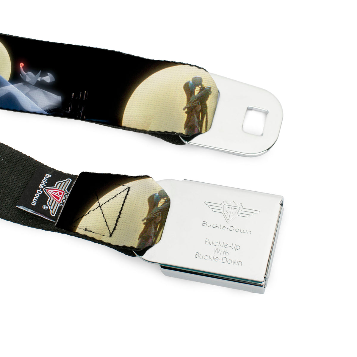 Jack Expression2 Full Color Seatbelt Belt - Nightmare Before Christmas Jack & Sally Moon Scenes Webbing