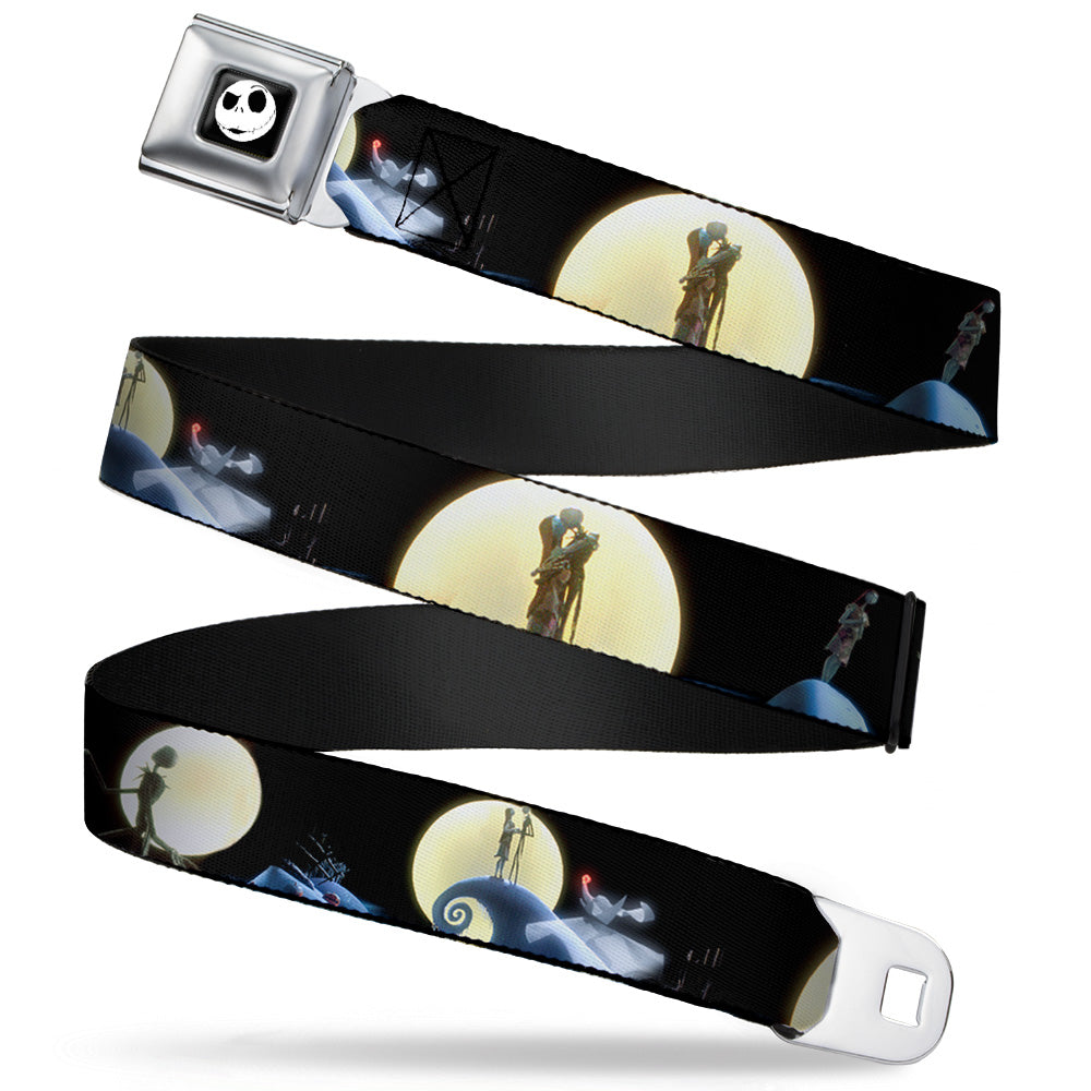 Jack Expression2 Full Color Seatbelt Belt - Nightmare Before Christmas Jack & Sally Moon Scenes Webbing