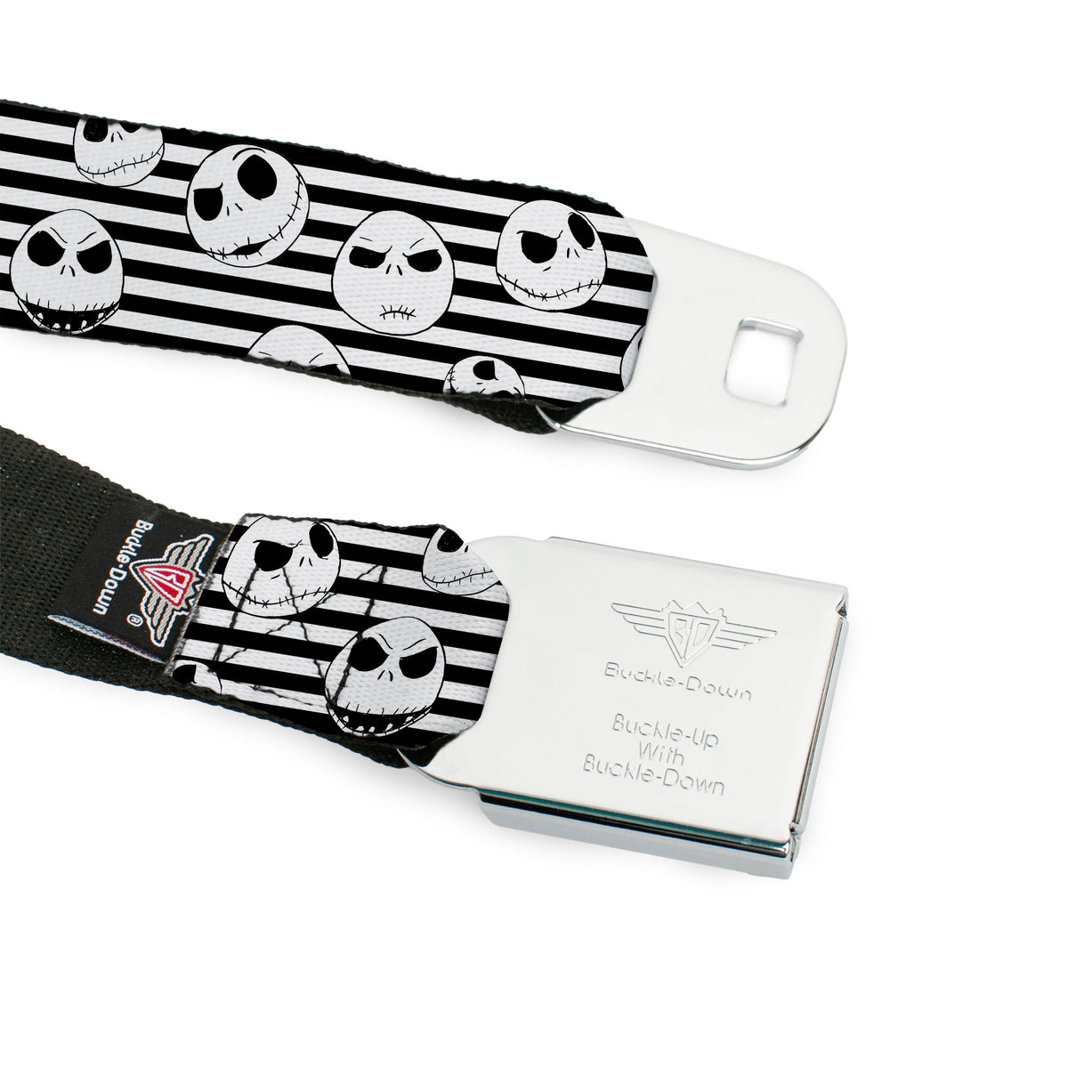 Jack Expression2 Full Color Seatbelt Belt - Jack Expressions/Stripe White/Black Webbing