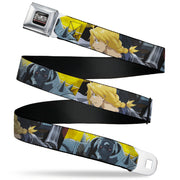 FULLMETAL ALCHEMIST BROTHERHOOD Title Logo Full Color Black Seatbelt Belt - Fullmetal Alchemist Brotherhood Elric Brothers Pose Blocks Webbing Seatbelt Belts Fullmetal Alchemist