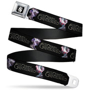 Newt Scamander NS Monogram Full Color Black/White Seatbelt Belt - FANTASTIC BEASTS THE CRIMES OF GRINDELWALD 2-Character Bust Silhouettes Black/Golds Webbing Seatbelt Belts Fantastic Beasts and Where to Find Them