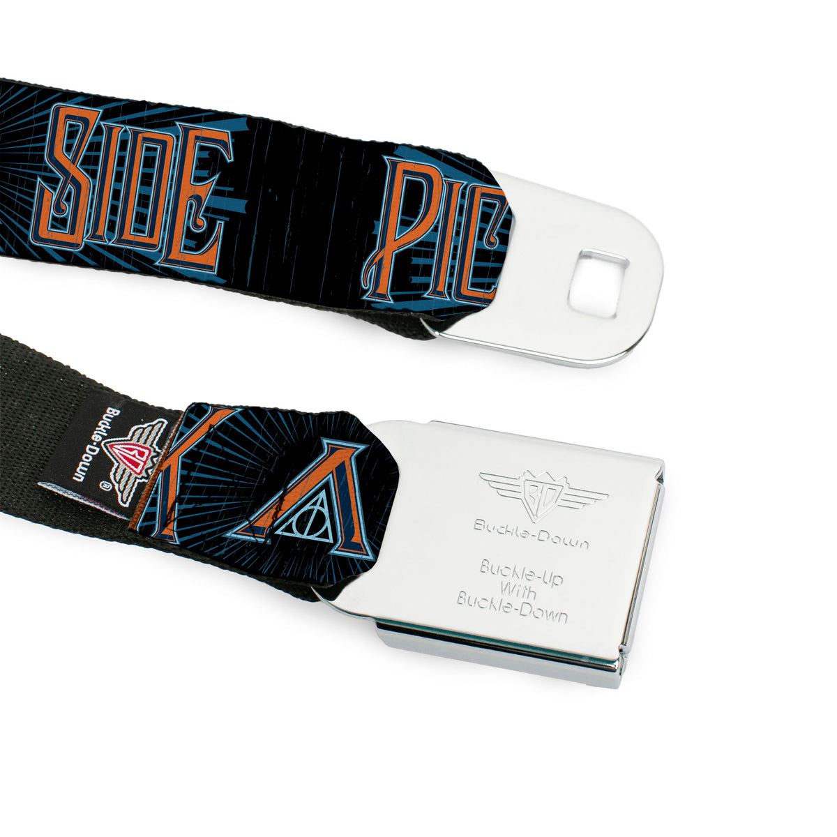 Newt Scamander NS Monogram Full Color Black/White Seatbelt Belt - The Crimes of Grindelwald PICK A SIDE Black/Blues/Orange Webbing Seatbelt Belts Fantastic Beasts and Where to Find Them