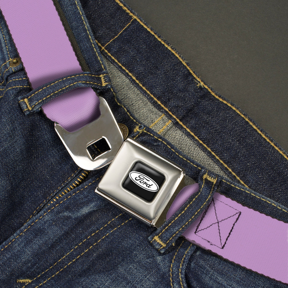 Ford Emblem Seatbelt Belt - Lavender Webbing Seatbelt Belts Ford
