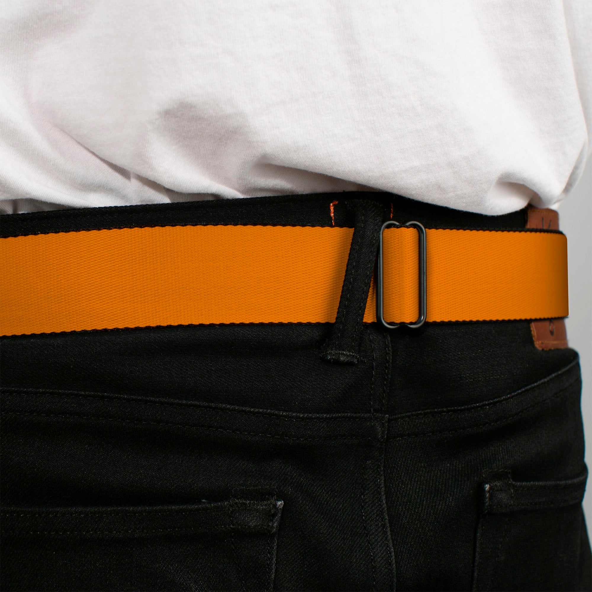 Ford Emblem Seatbelt Belt - Orange Webbing Seatbelt Belts Ford