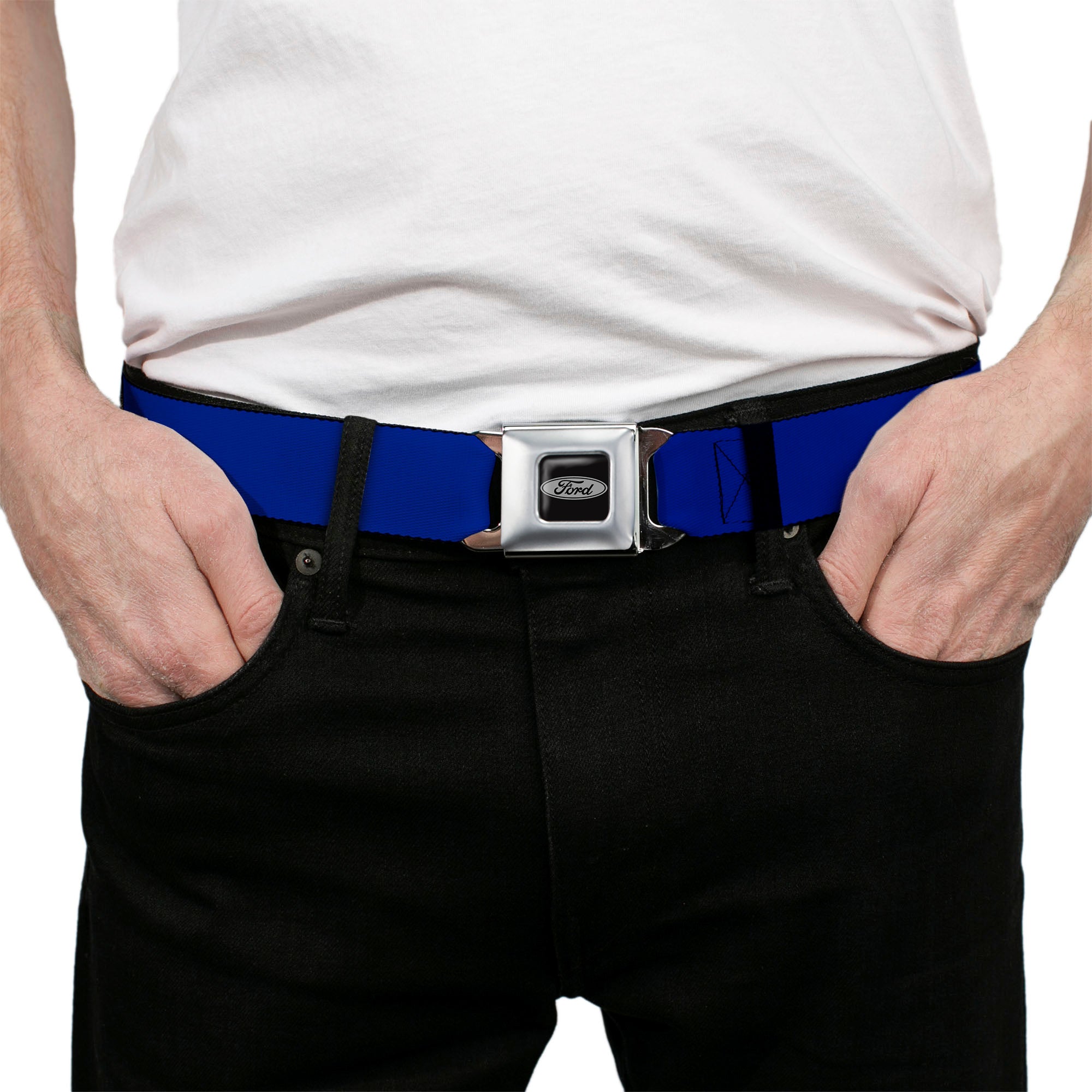 Ford Emblem Seatbelt Belt - Royal Webbing Seatbelt Belts Ford