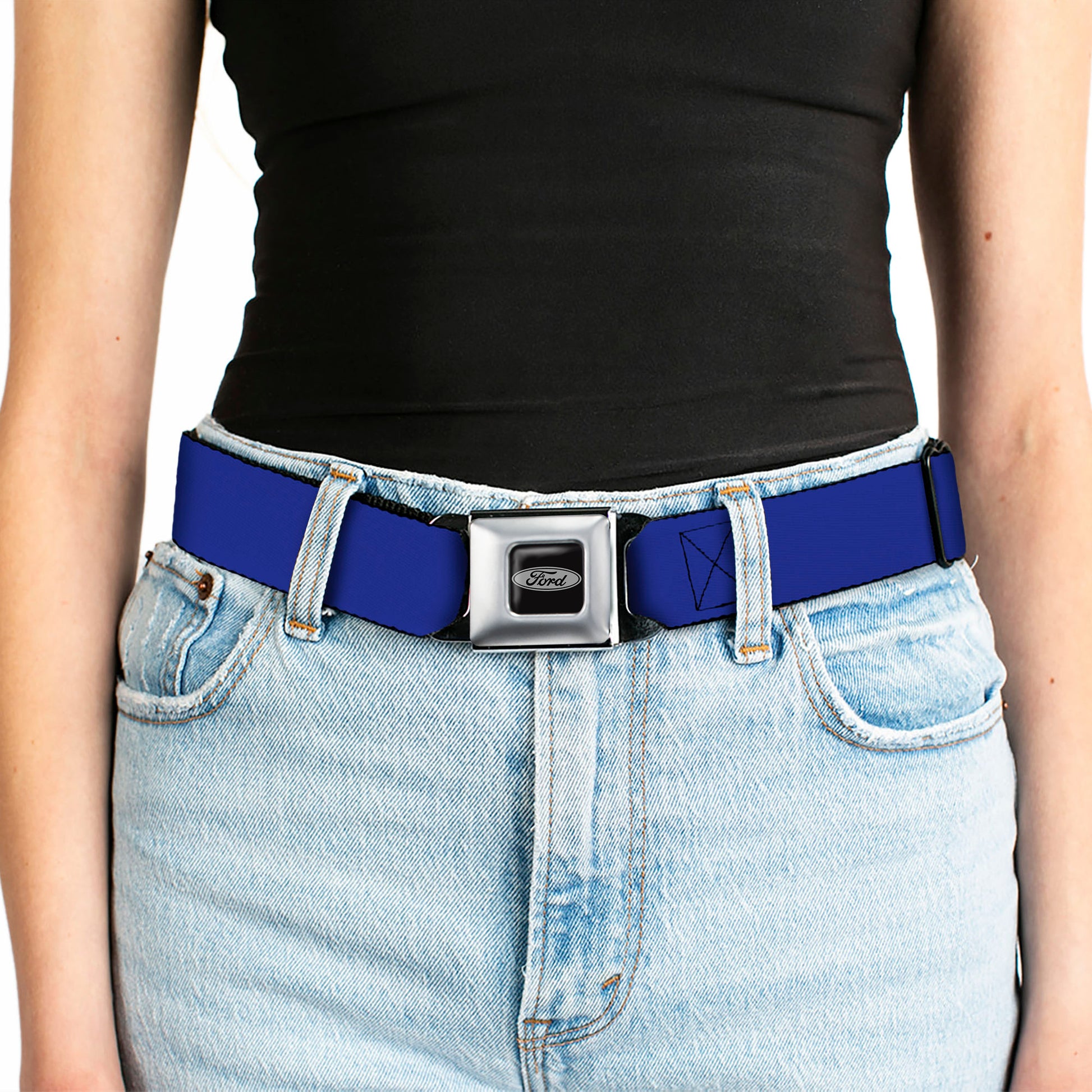 Ford Emblem Seatbelt Belt - Royal Webbing Seatbelt Belts Ford