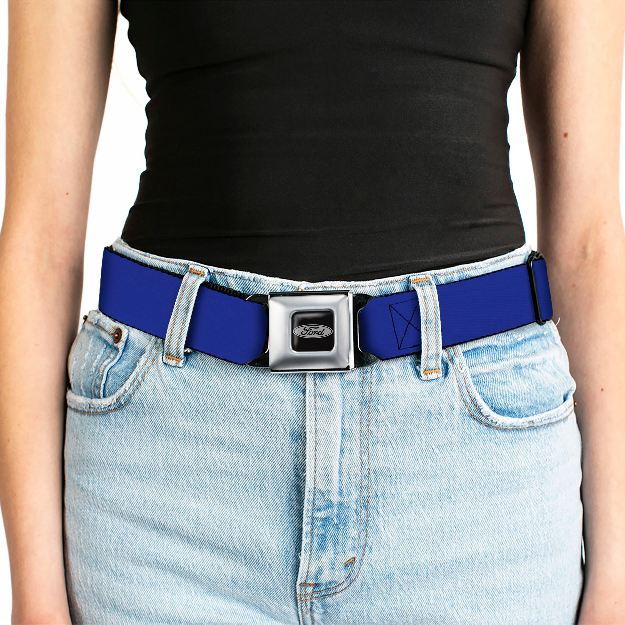 Ford Emblem Seatbelt Belt - Royal Webbing Seatbelt Belts Ford