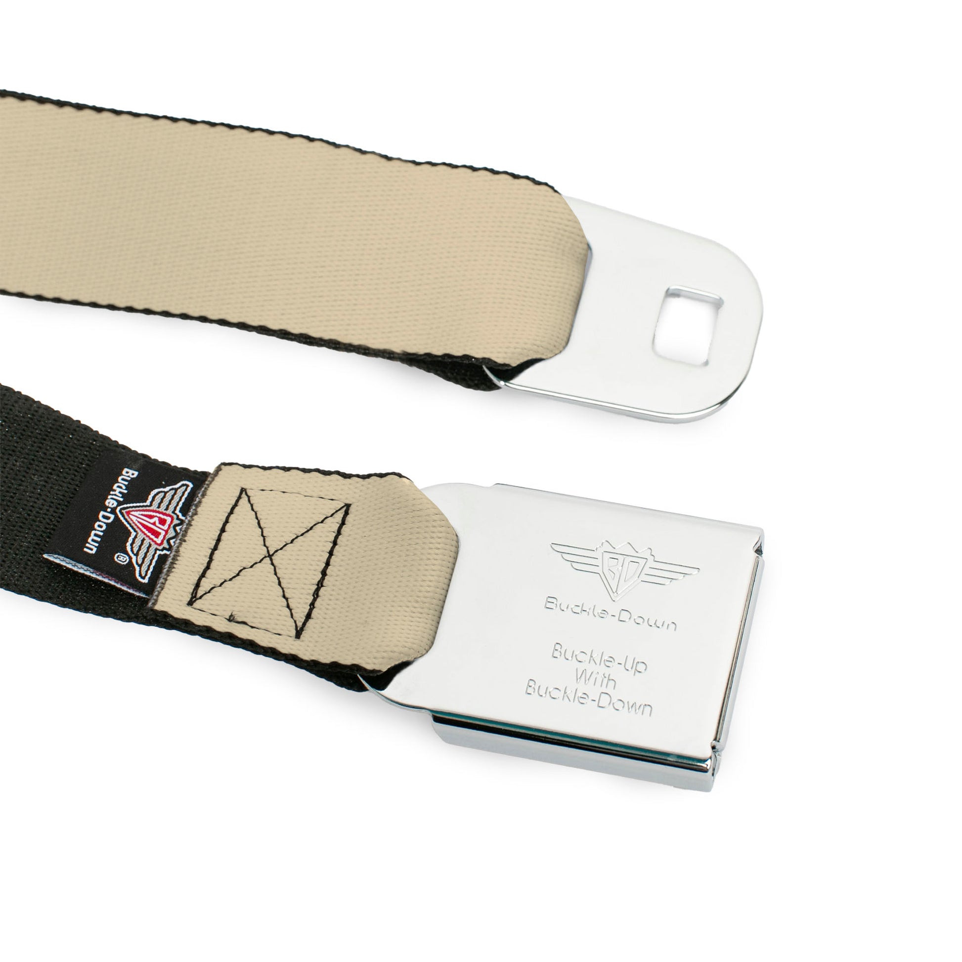 Ford Emblem Seatbelt Belt - Tan Webbing Seatbelt Belts Ford