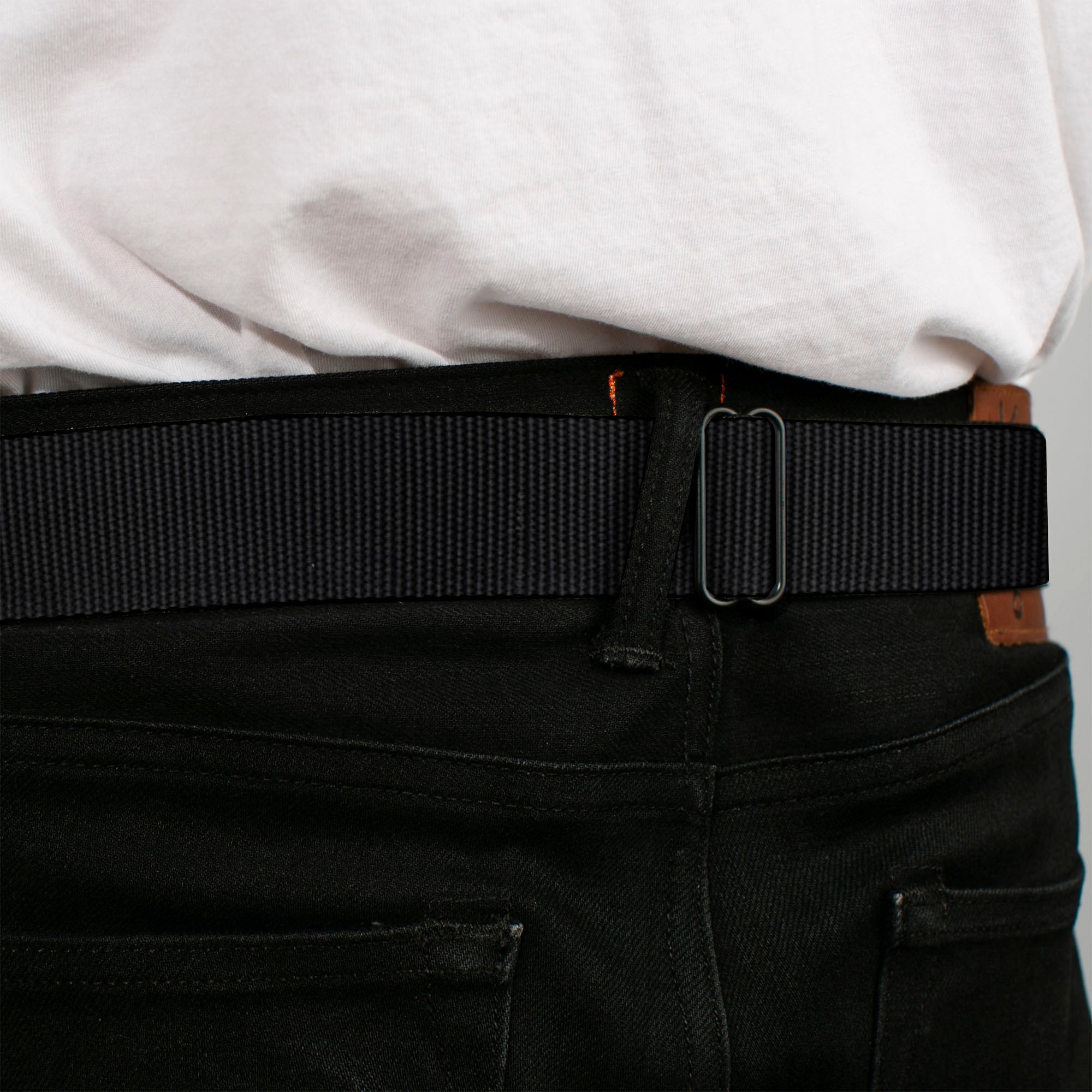 FORD Script Full Color Black/White Seatbelt Belt - Black Webbing Seatbelt Belts Ford