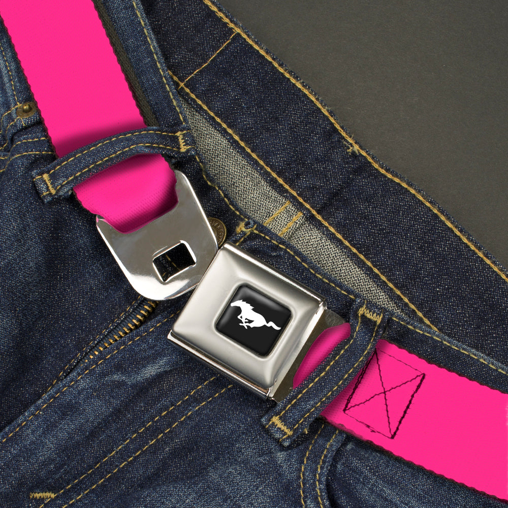 Ford Mustang Seatbelt Belt - Neon Pink Webbing Seatbelt Belts Ford