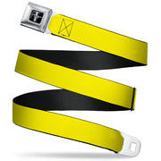 Ford Mustang Seatbelt Belt - Yellow Webbing Seatbelt Belts Ford