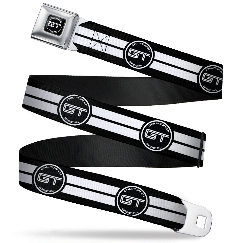 Ford GT CALIFORNIA SPECIAL Emblem Full Color Black White Seatbelt Belt - Ford GT CALIFORNIA SPECIAL Emblem Stripe Black/White Webbing Seatbelt Belts Ford