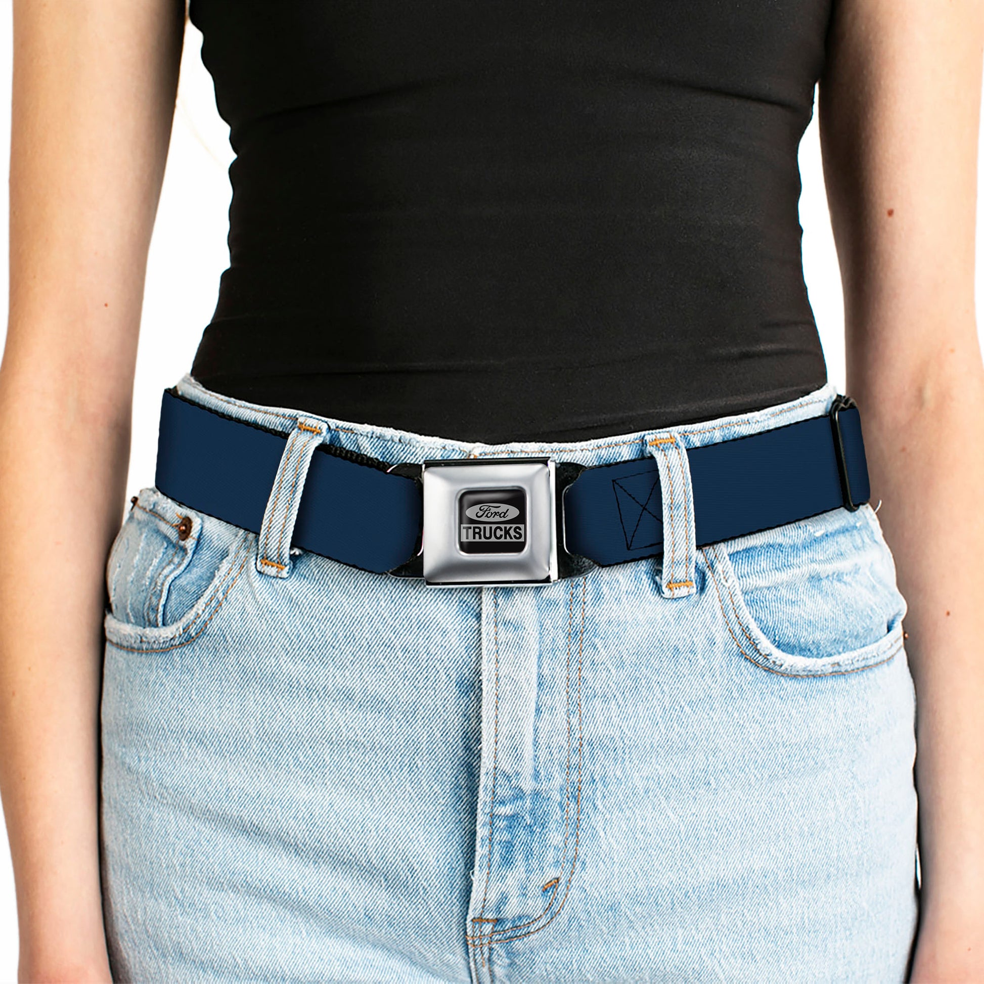Ford Trucks Seatbelt Belt - Navy Webbing Seatbelt Belts Ford