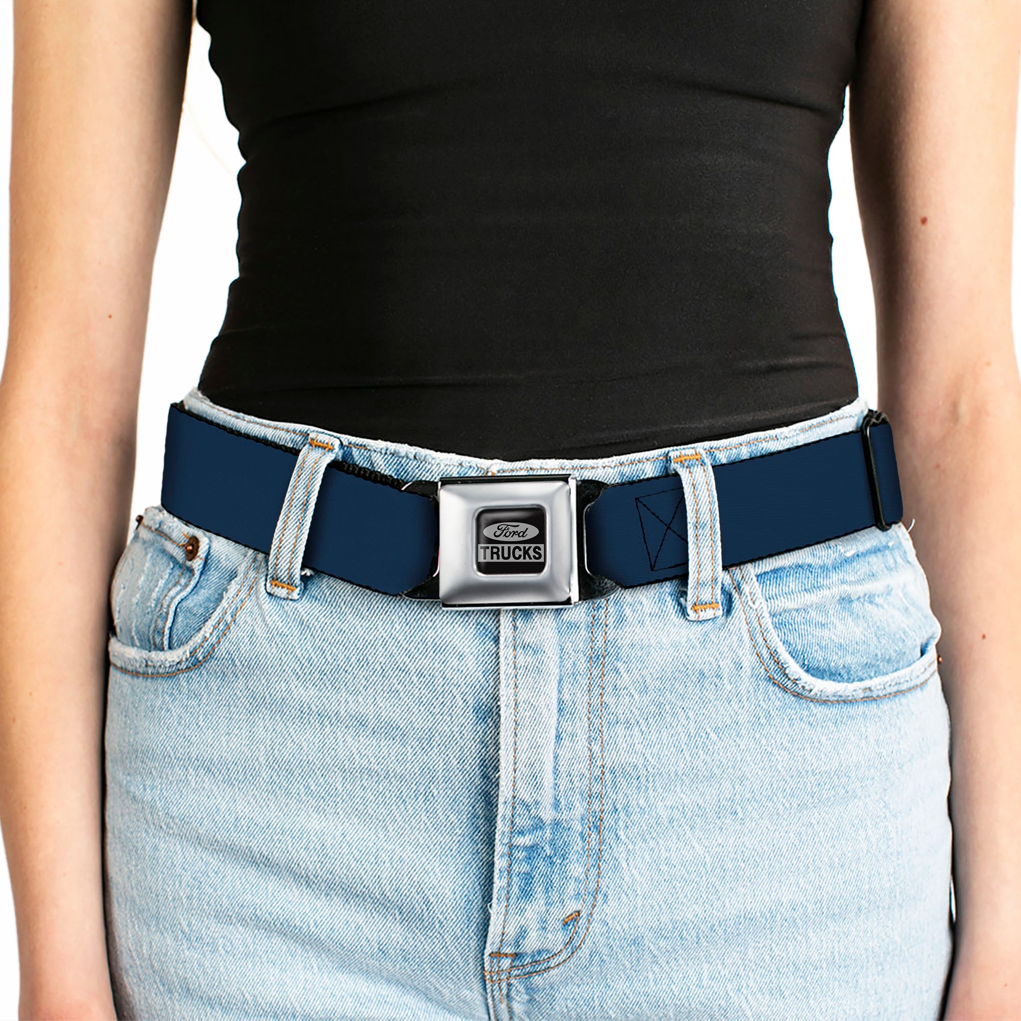 Ford Trucks Seatbelt Belt - Navy Webbing Seatbelt Belts Ford