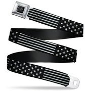 Ford Trucks Seatbelt Belt - Americana Stars & Stripes2 Weathered Black/Gray Seatbelt Belts Ford