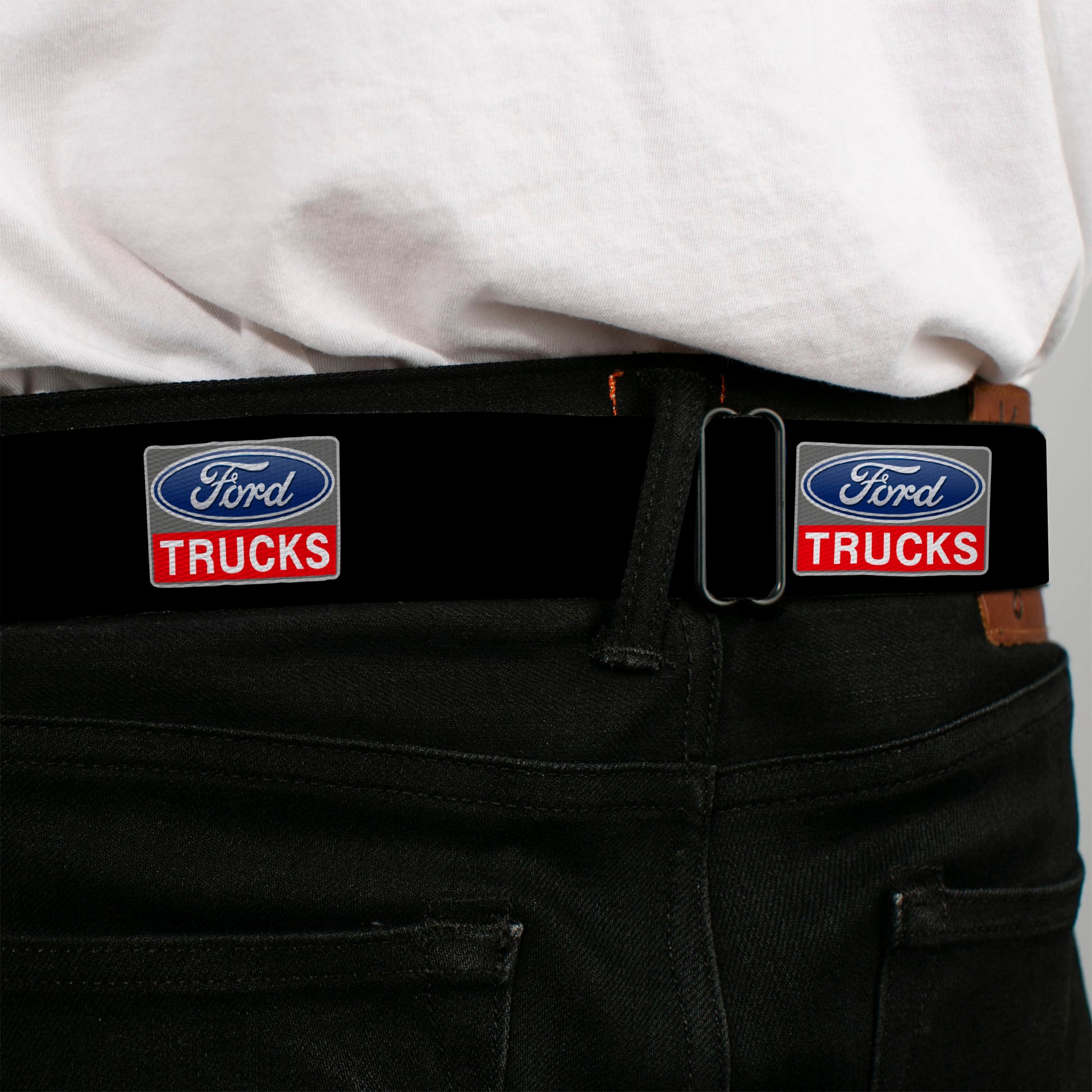 Ford Trucks Seatbelt Belt - Ford Trucks Logo REPEAT Webbing Seatbelt Belts Ford