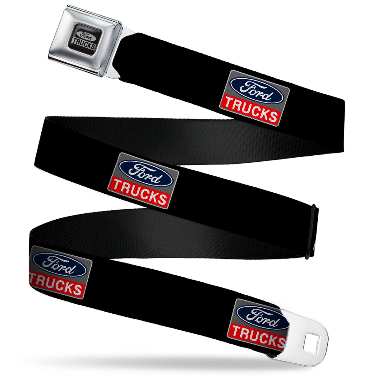 Ford Trucks Seatbelt Belt - Ford Trucks Logo REPEAT Webbing Seatbelt Belts Ford