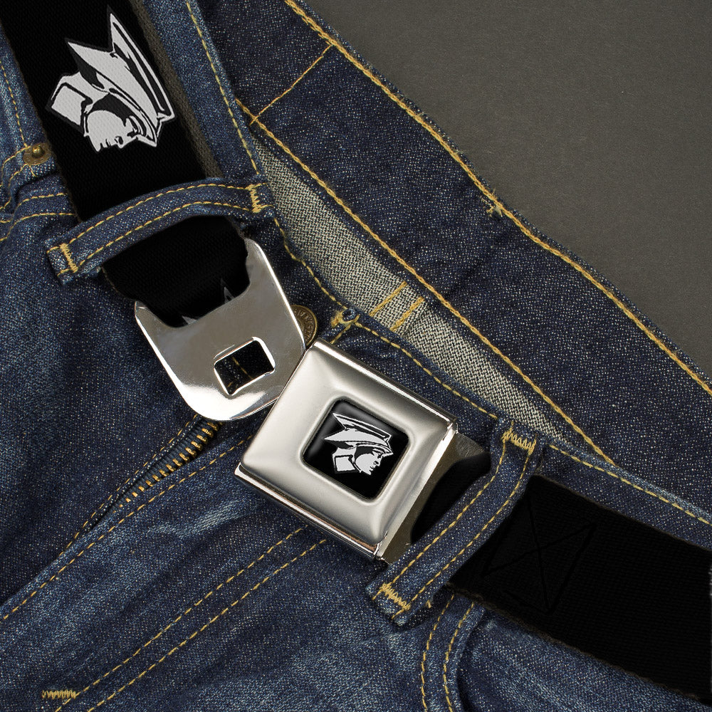 Ford Mercury Head Emblem Full Color Black White Seatbelt Belt - Ford Mercury Head Emblem Black/White Webbing Seatbelt Belts Ford