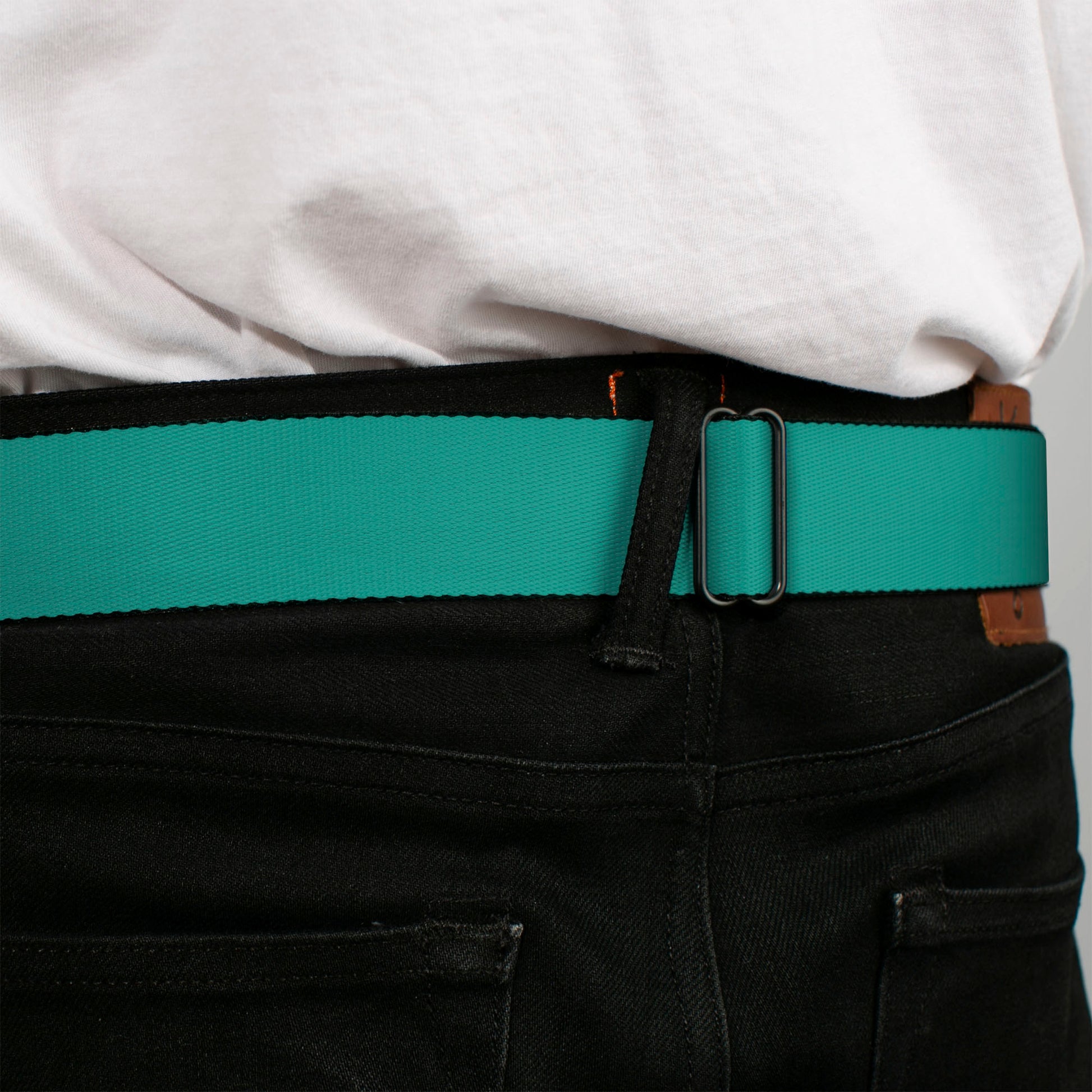 GM Seatbelt Belt - Teal Webbing Seatbelt Belts GM General Motors