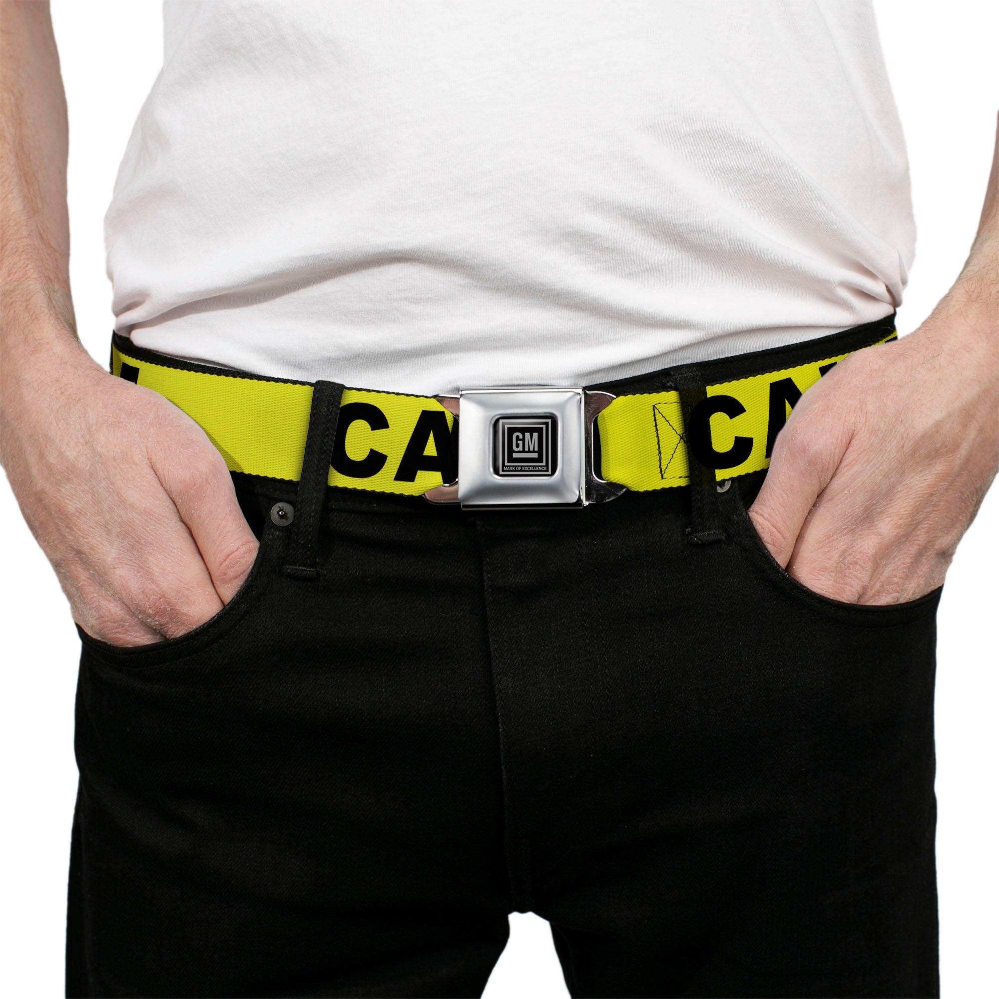 GM Seatbelt Belt - CAUTION Seatbelt Belts GM General Motors