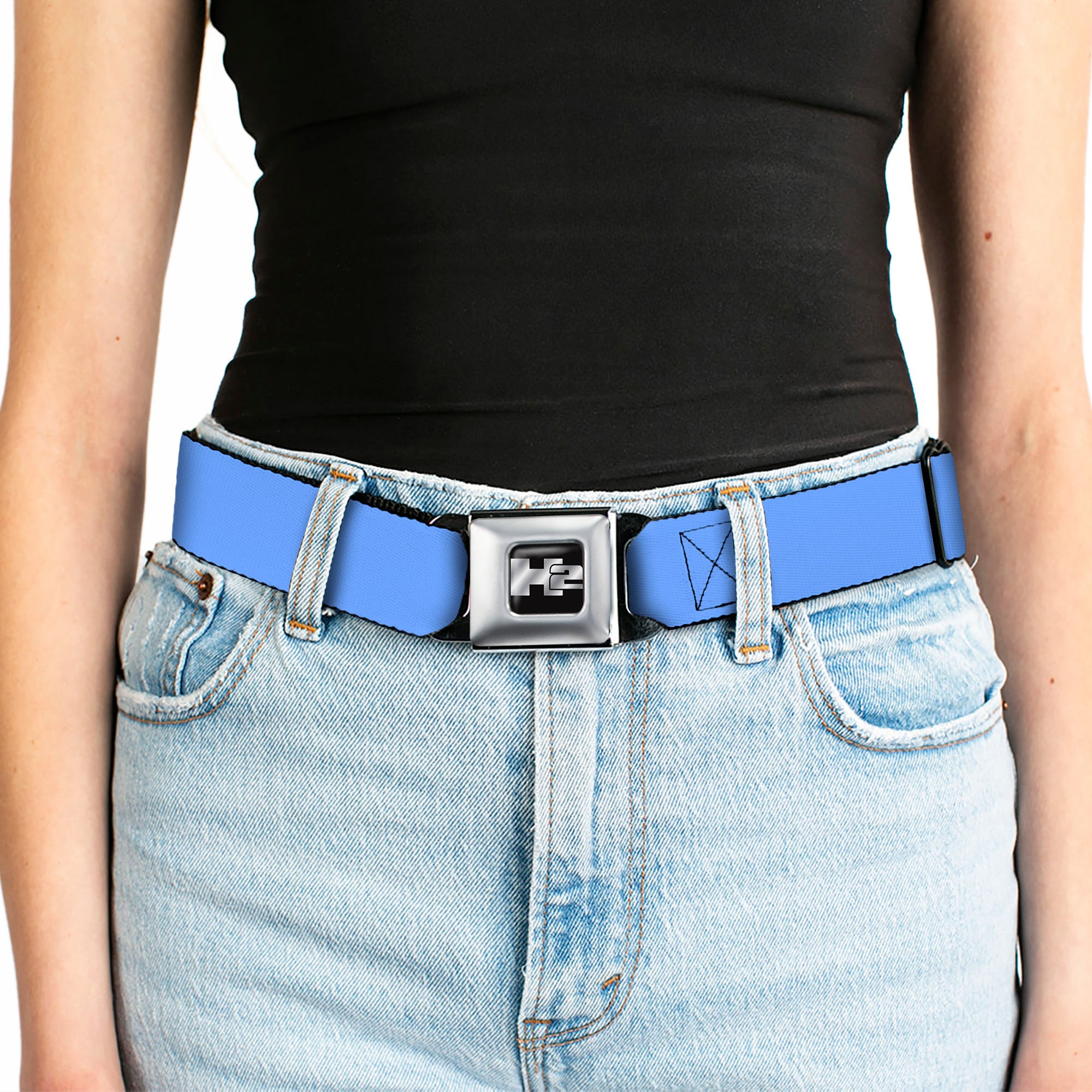 Hummer H2 Seatbelt Belt - Baby Blue Webbing Seatbelt Belts GM General Motors