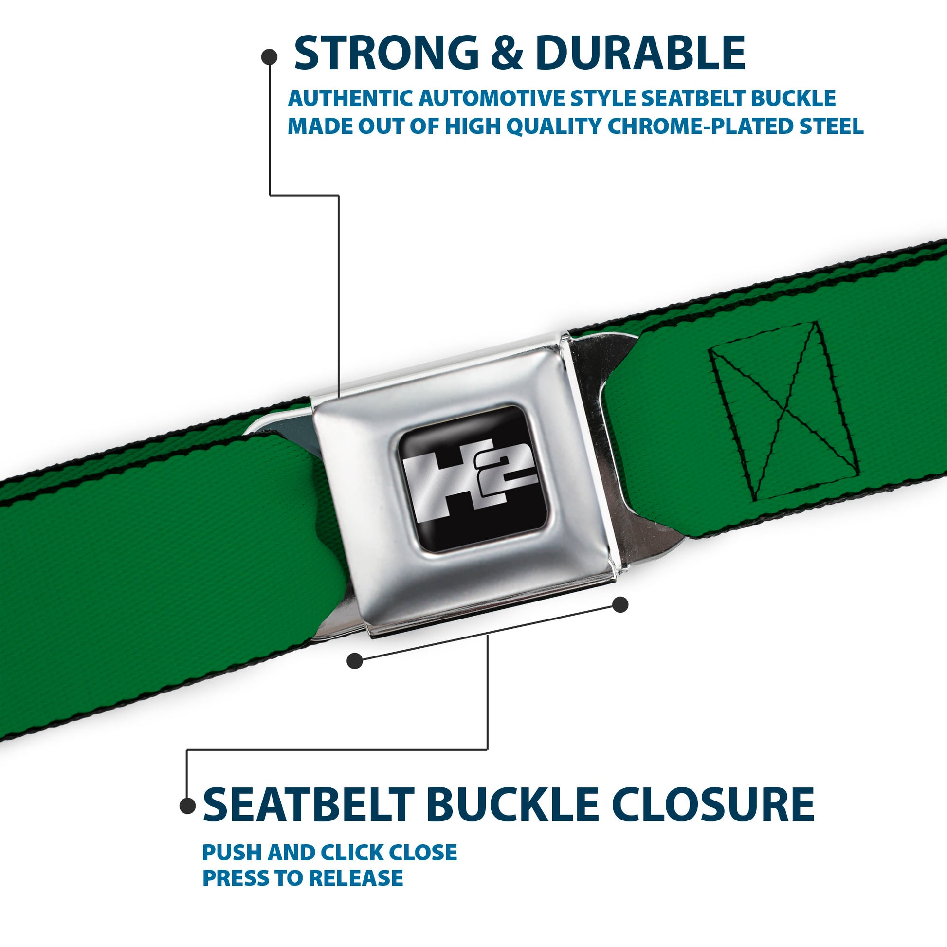 Hummer H2 Seatbelt Belt - Green Webbing Seatbelt Belts GM General Motors